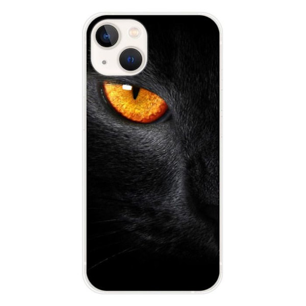 Siliconehölje - Kompatibel med Apple iPhone 13 - design med leopardöga Transparent