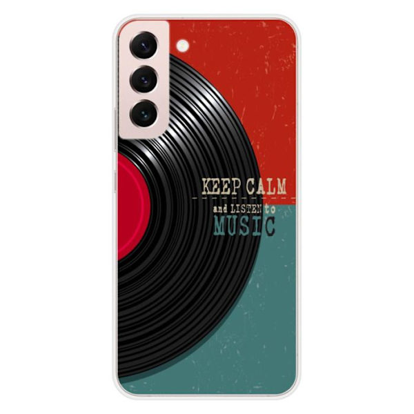 Siliconefodral - Kompatibel med Samsung Galaxy S22 Plus - design keep calm Transparent