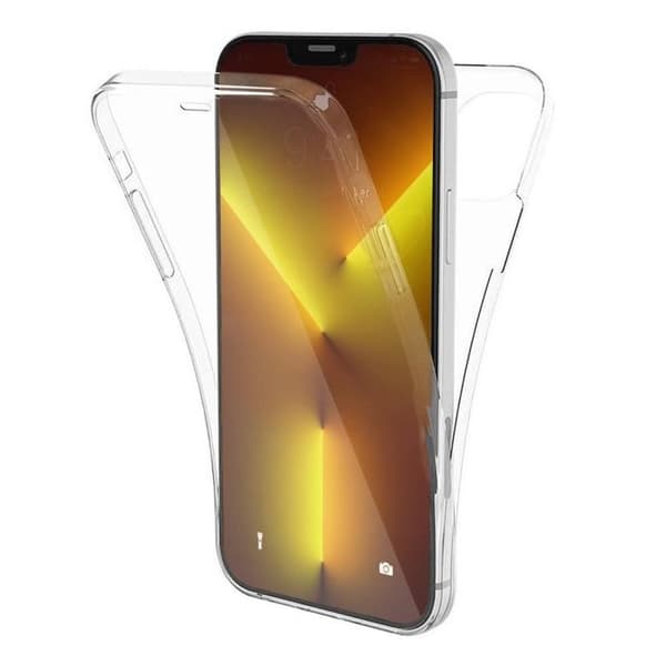 Heltäckande 360°- kompatibel med Apple iPhone 13 Pro – Dubbel transparent skydd Transparent