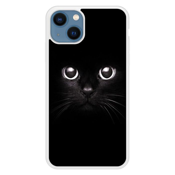 Siliconförstärkt tryckt fodral kompatibelt med Apple iPhone 13 Kattögon Transparent