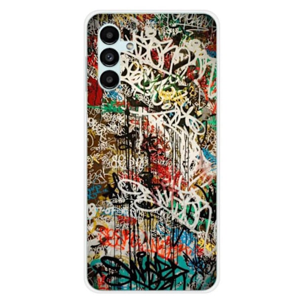 Tryckt silikonfodral kompatibelt Samsung Galaxy A13 5G Galaxy A04S Graffiti 1 Transparent