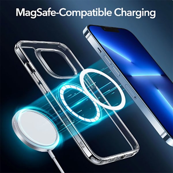 MagSafe silikonfodral - Apple - iPhone 12 Pro Max - Transparent - Halvstyvt - Elegant Transparent