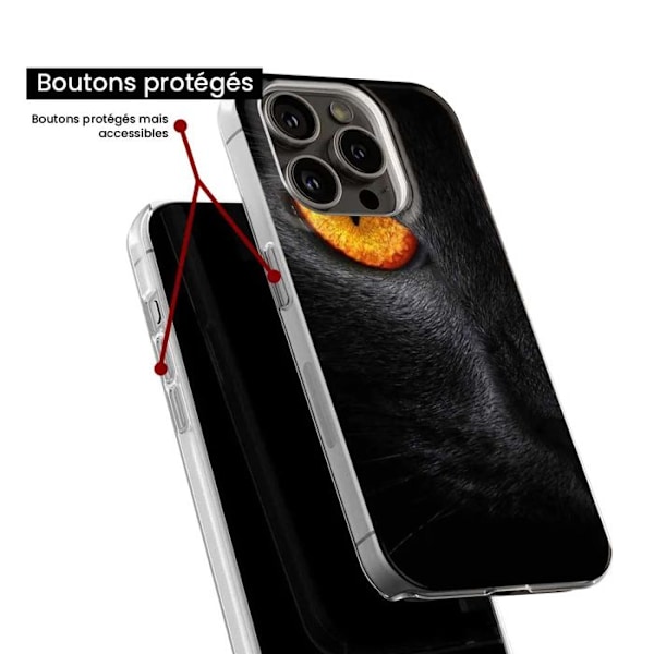 Silicone-fodral - Kompatibel med Xiaomi Redmi Note 13 4G - design med leopardöga Transparent