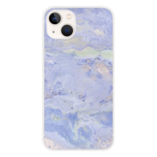 Siliconefodral - Kompatibel med Apple iPhone 13 - blå marmor design Transparent