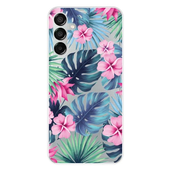 Siliconfodral - Kompatibel med Samsung Galaxy M15 5G - tropiskt akvarellmönster Transparent