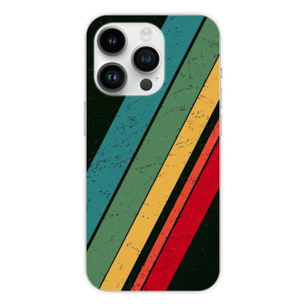 Siliconfodral - Kompatibel med Apple iPhone 15 Pro - grunge-design Transparent