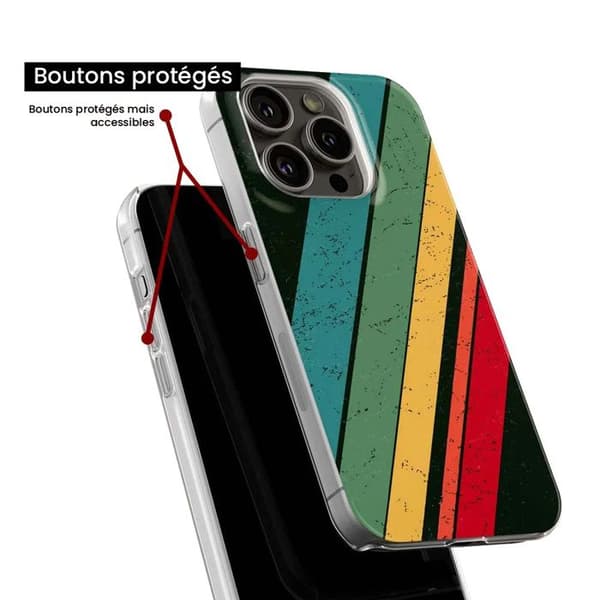Siliconfodral - Kompatibel med Apple iPhone 13 - grunge-design Transparent