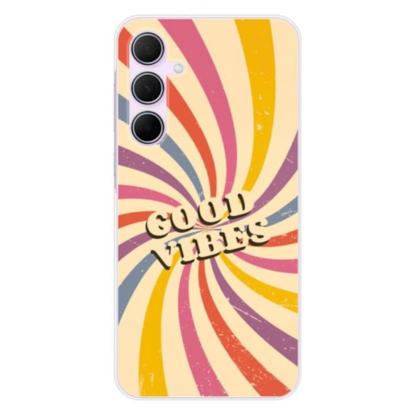 Siliconfodral - Kompatibel med Samsung Galaxy A55 5G - design med goda vibbar Transparent
