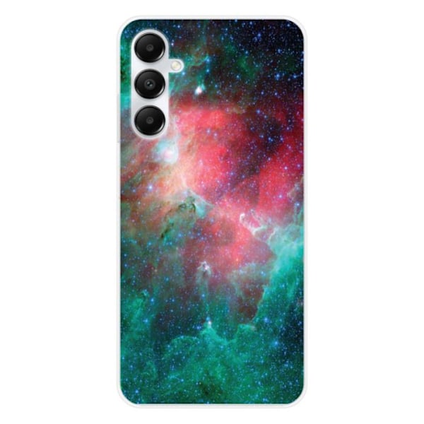 Tryckt silikonfodral som är kompatibelt med Samsung Galaxy A25 Nebula Transparent