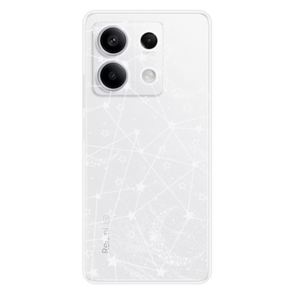 Siliconfodral - Kompatibel med Xiaomi Redmi Note 13 5G - design med stjärnlinjer Transparent