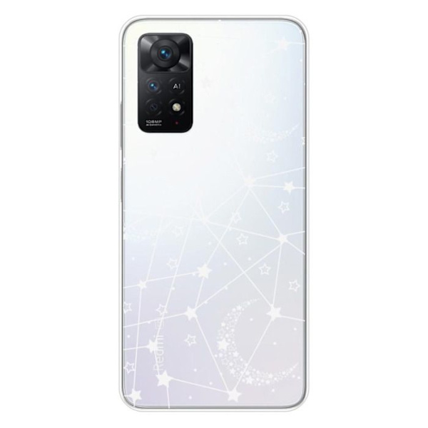Siliconefodral - Kompatibel med Xiaomi Redmi Note 11 Pro Plus 5G - design med stjärnlinjer Transparent