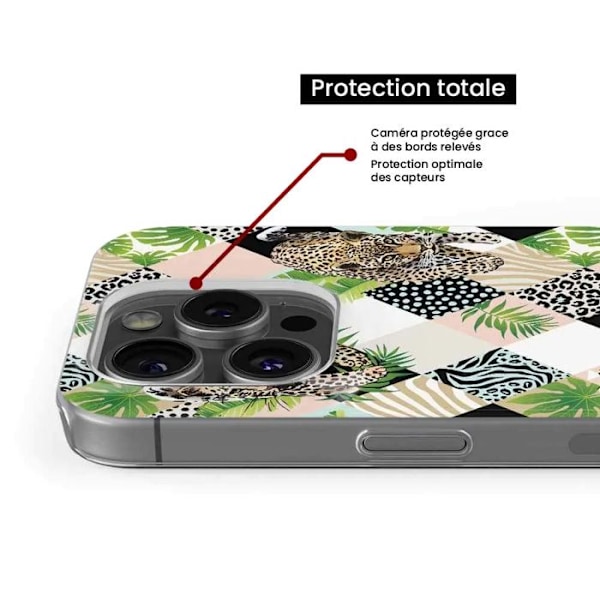 Silicontryckskal - 1001 skal - Samsung Galaxy M23 - Diamantleopard - Transparent - Halvstyv Transparent