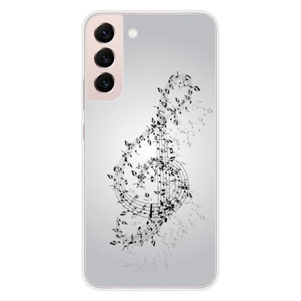 Silikonskal - Kompatibel med Samsung Galaxy S22 Plus - design vals av noter Transparent
