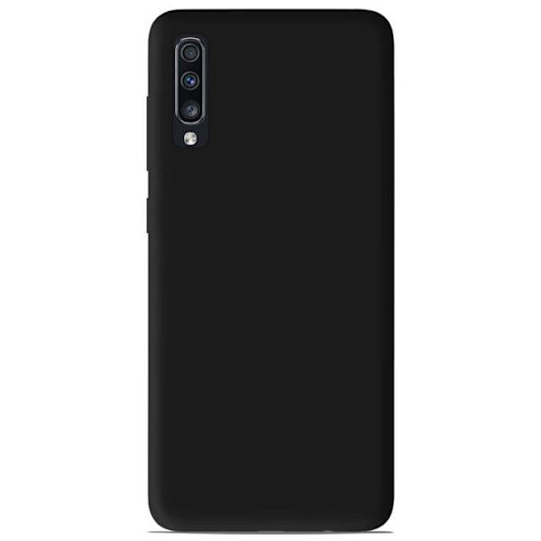 Svart silikonhölster - Kompatibel med Samsung Galaxy A70 svart