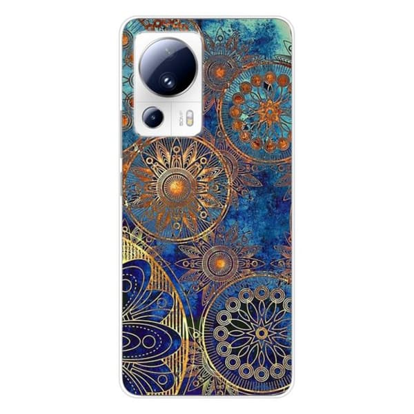 Siliconfodral - Kompatibel med Xiaomi 13 Lite - design mandala blå Transparent