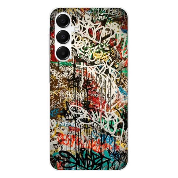 Siliconfodral - Kompatibel med Samsung Galaxy A36 5G - graffiti design 1 Transparent
