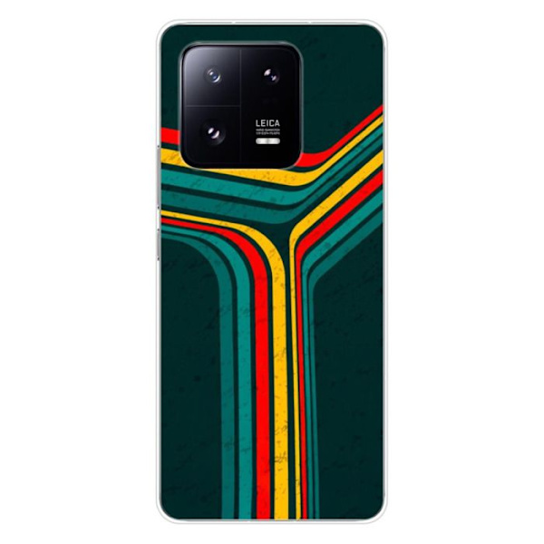 Siliconfodral - Kompatibel med Xiaomi 13 Pro - design med retro linjer Transparent