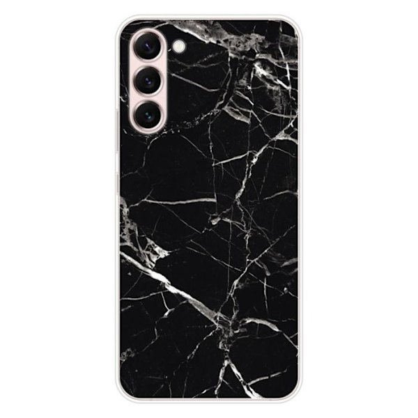 Siliconfodral - Kompatibel med Samsung Galaxy S23 Plus - svart marmor design Transparent
