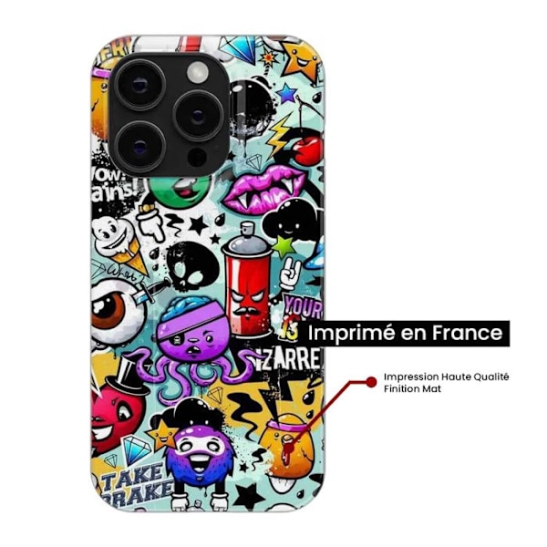 Siliconfodral - Kompatibel med Samsung Galaxy A16 - graffiti design 2 Transparent