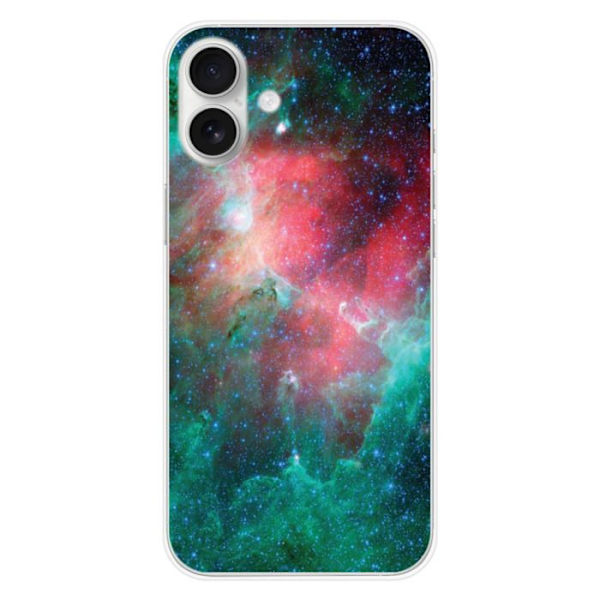 Siliconefodral - Kompatibel med Apple iPhone 16 Plus - nebulös design Transparent