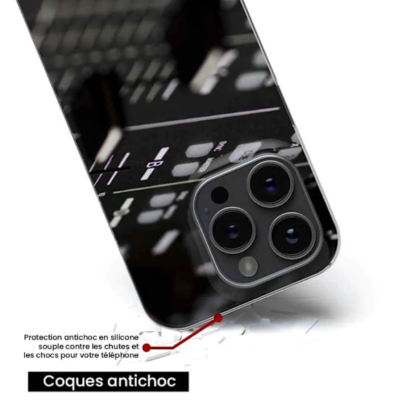 Silicone Case Printed - 1001 Cases - Samsung Galaxy A36 5G - DJ Mixer Pattern - Optimal Protection - Flexible Transparent