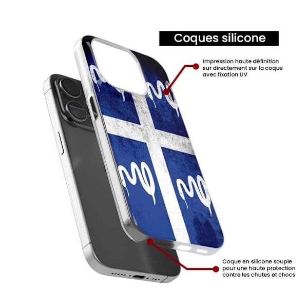 Silikonfodral - 1001 Fodral - Samsung Galaxy A16 - Martinique-flagga - Optimal Skydd - Mjuk Transparent