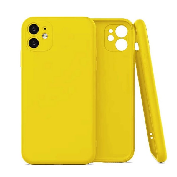 Vanligt matt gult silikonfodral kompatibelt Samsung Galaxy A72 4G gul