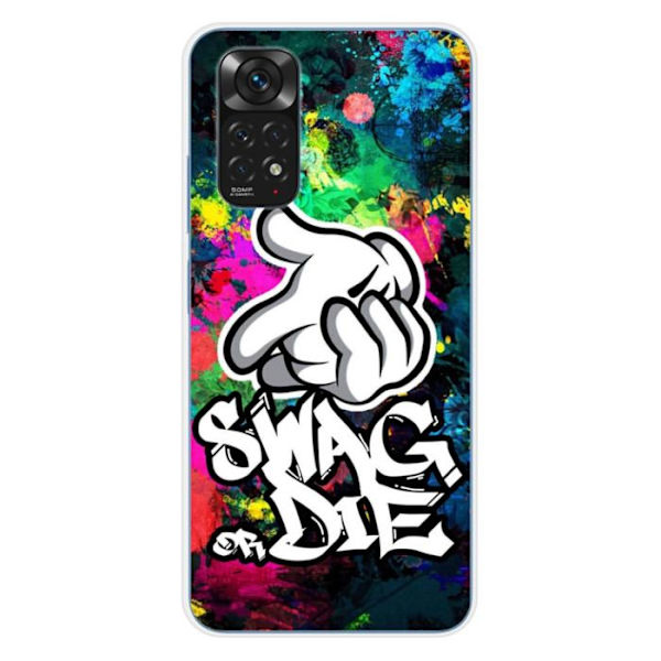 Siliconfodral - Kompatibel med Xiaomi Redmi Note 11 4G - design swag or die Transparent