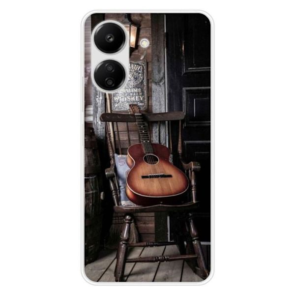 Silikonskal - Kompatibel med Xiaomi Redmi 13C 4G - gitardesign Transparent
