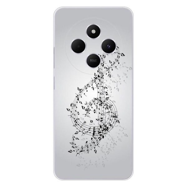 Siliconfodral - Kompatibel med Xiaomi Redmi 14C 4G - design vals av noter Transparent
