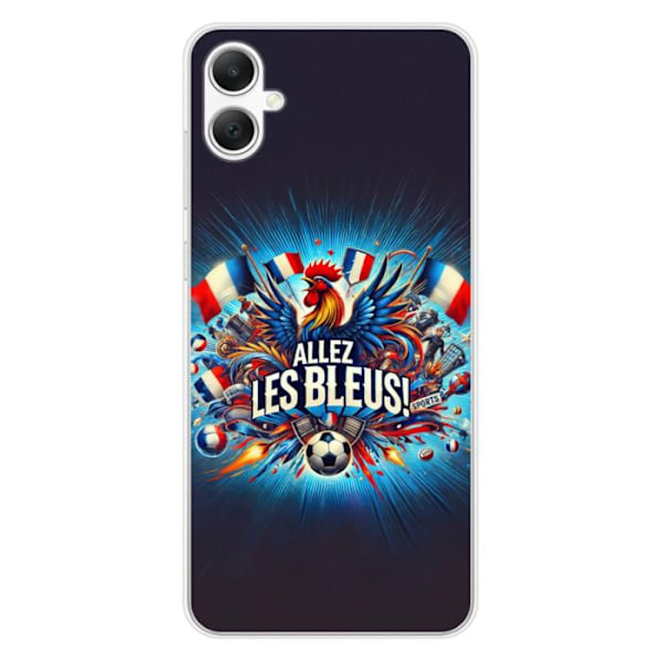 Siliconfodral - Kompatibel med Samsung Galaxy A05 - design allez les bleus Transparent
