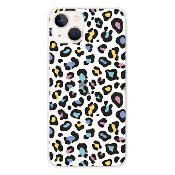 Silikonfodral - Kompatibel med Apple iPhone 13 - design i leopardfärg Transparent