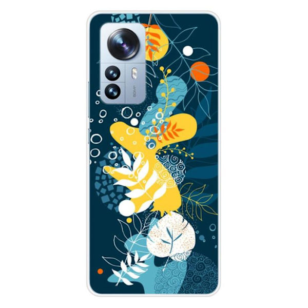 Siliconfodral - Kompatibel med Xiaomi Mi 12 Pro - design havblommor Transparent