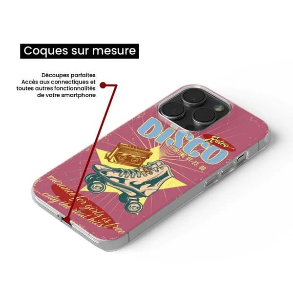 Siliconfodral - Kompatibel med Xiaomi 13 Lite - retro disco design Transparent