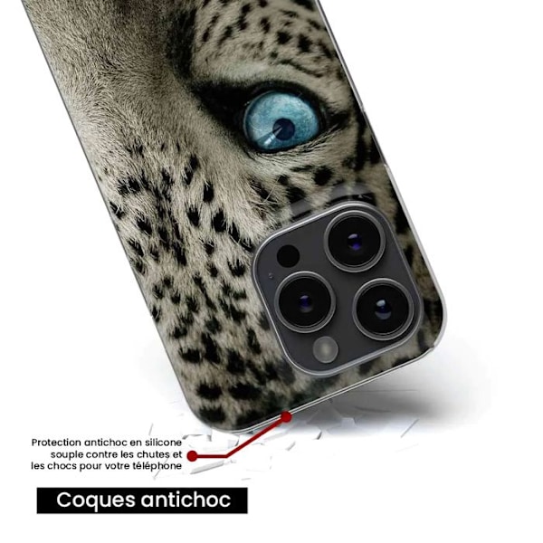 Silikonskal - Kompatibel med Xiaomi 14 Pro - leopardögon design Transparent