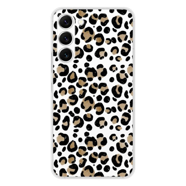 Siliconfodral - Kompatibel med Samsung Galaxy S23 - leoparddesign Transparent