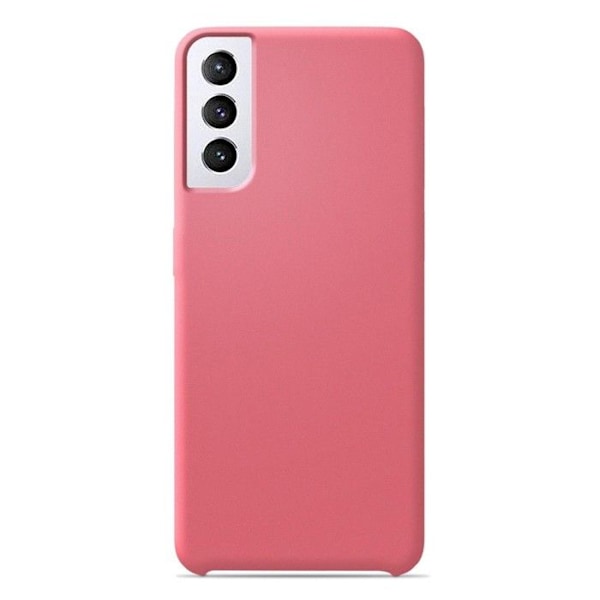 Siliconhölje Soft Touch - Samsung - Galaxy S21 Plus - Rosa - Stöttålig - Trådlös laddning rosa