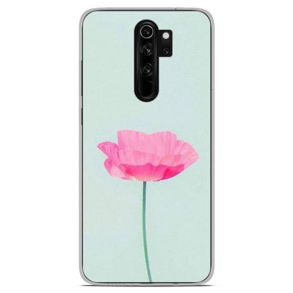 Silikonfodral till Xiaomi Redmi Note 8 Pro - Rosa blomma