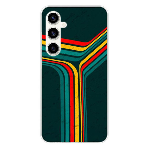 Siliconefodral - Kompatibel med Samsung Galaxy S23 FE - retro linjer design Transparent