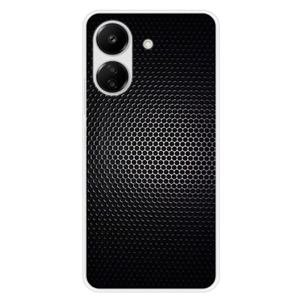 Siliconfodral - Kompatibel med Xiaomi Redmi 13C 4G - design mörk metall Transparent
