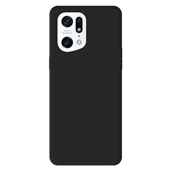 Svart silikonhölje - Kompatibel med Oppo Find X5 Pro svart