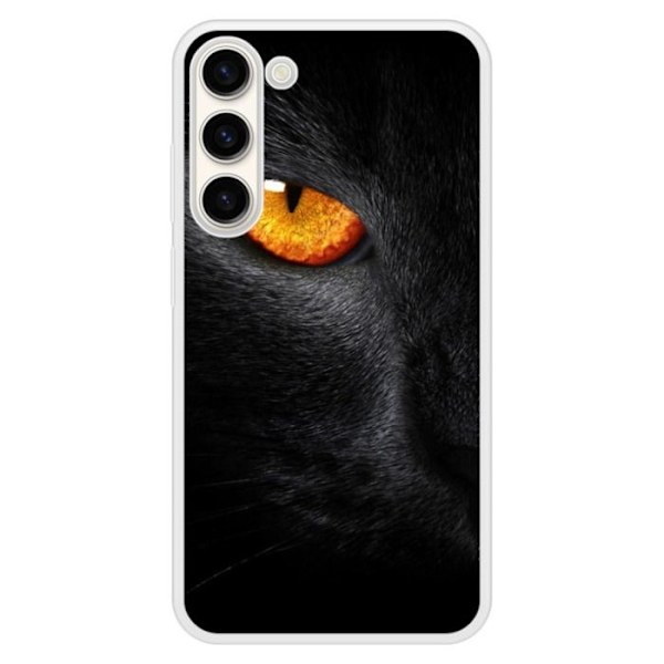 Förstärkt silikonfodral med tryck, kompatibelt med Samsung Galaxy S23 Plus - Pantheröga Transparent