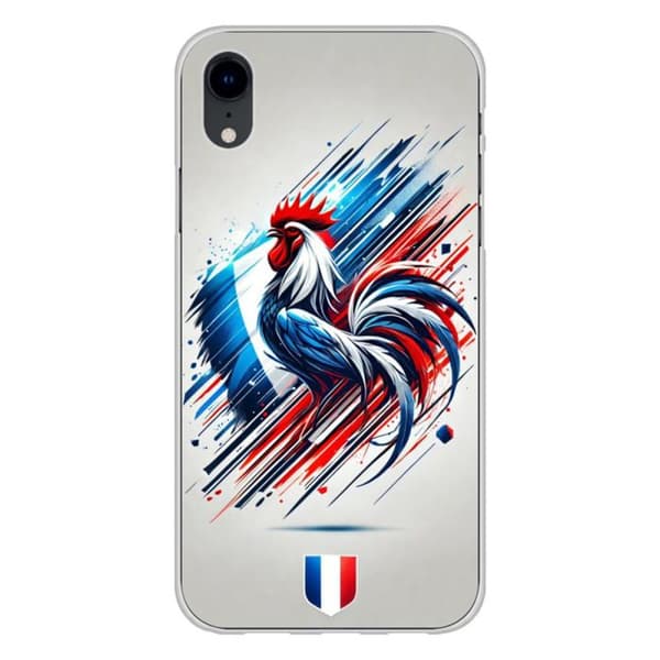 Siliconfodral kompatibelt med iPhone XR - Fransk tupp Transparent