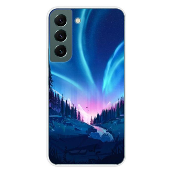 Siliconfodral - Kompatibel med Samsung Galaxy S22 - design nattfall Transparent
