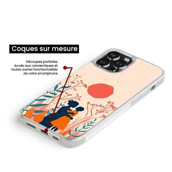 Siliconfodral med förstärkt tryck, kompatibel med Samsung Galaxy S24 Plus, En puff av ömhet. Transparent