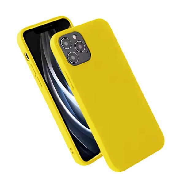 Vanligt matt gult silikonfodral kompatibelt Samsung Galaxy A72 4G gul