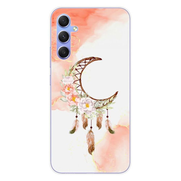Silicone-skal - Kompatibel med Samsung Galaxy A34 5G - design dreamcatcher måne Transparent