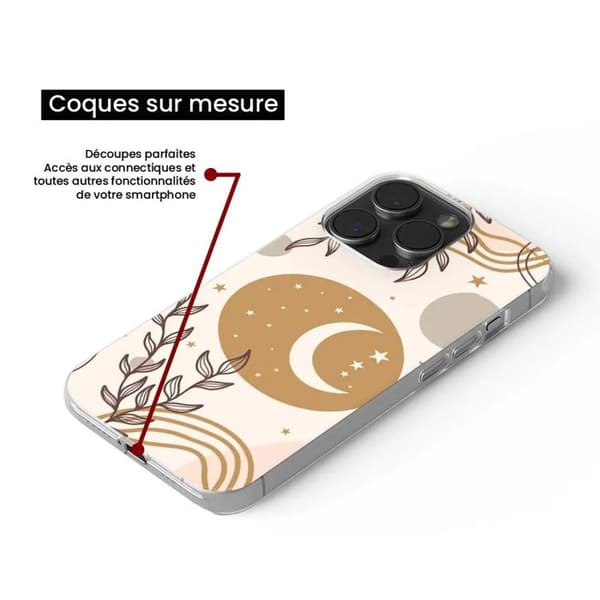 Siliconhölje - Kompatibel med Samsung Galaxy S22 Plus - design månfaser Transparent