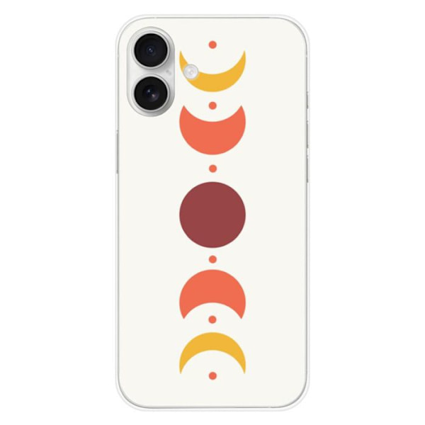Silikonöverdrag - Kompatibel med Apple iPhone 16 Plus - design eclipse Transparent
