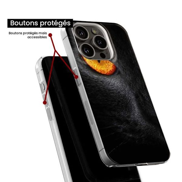 Silikonfodral - Kompatibel med Xiaomi Redmi Note 13 Pro 5G - design med leopardögon Transparent